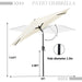 9Ft Patio Umbrella Outdoor Portable Table Market Umbrella with Push Button Tilt/Crank Waterproof Uv-Proof,Off-White