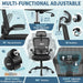Office Chair, Desk Chair with Adjustable Lumbar Support, Ergonomic Computer Chair with High Back and Armrest, Adjustable Height Gaming Chair Home Office Swivel Chair(Black)