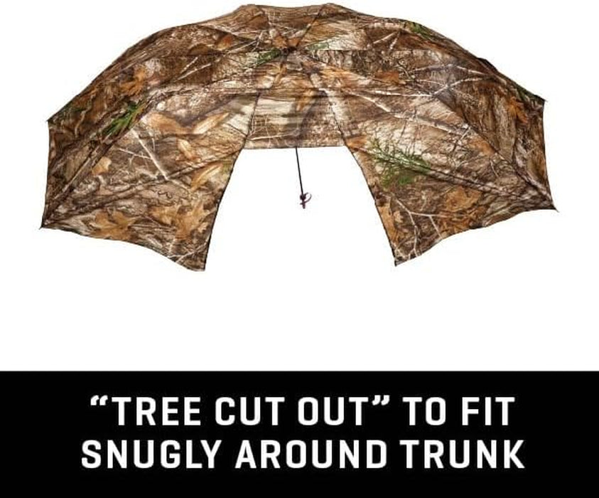 Vanish Instant Roof Tree Stand Umbrella - Large Umbrella with Realtree Edge Camo - Durable and Portable Hunting Umbrella - Hunting Gear and Accessories - 57" W