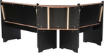 Black and Pecan Breakfast Dining Set Ardmore Nook