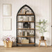 74.8" Tall Bookshelf, 5-Tier Heavy Duty Metal Rack, Large Load-Bearing Capacity, Versatile Shelf for Living Room, Kitchen, Bedroom, Bathroom, Study