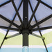 9' Outdoor Patio Umbrella, Outdoor Table Umbrella, Yard Umbrella, Market Umbrella with 8 Sturdy Ribs, Push Button Tilt and Crank