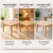 63"-83" Extendable Dining Table for 6-8 People, Natural Oak