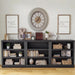 3-Tier Storage Bookcase with Adjustable Shelves, Modern Wood Storage Organizer Rack, Free Standing Decorative Display Shelf for Home Office, Living Room and Bedroom-Black