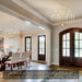Gold 32-Inch 12-Light Chandelier Dining Room Fixture