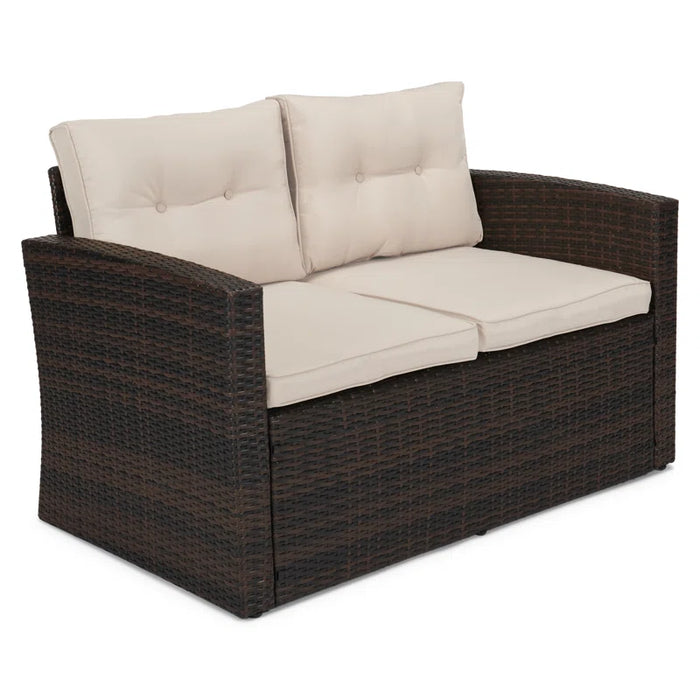 Barrada Rattan 7 - Person Seating Group with Cushions