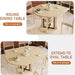 Extendable round Dining Table for 4-6-8, 43.3-59In Expandable Dining Table with Storage Shelf, Space Saving Circle Oval Kitchen Table with Leaf for Dining Room, Natural Oak