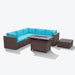Caydin 5 - Person Modular Patio Conversation Sets with Cushions