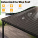 10x14 Ft WallMounted Gazebo WeatherproofRustResistant Hardtop