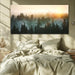Canvas Wall Art Sunrise Forest Nature Painting Wall Decor for Bedroom Living Room Office Home Decor Wall Art 48X24 Inches