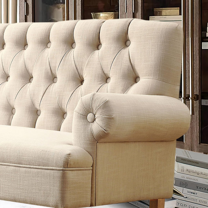 Beige Loveseat Sofa for Living Room