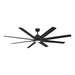 Kensgrove II 72 In. Smart Indoor/Outdoor Matte Black Ceiling Fan with Remote Included Powered by Hubspace