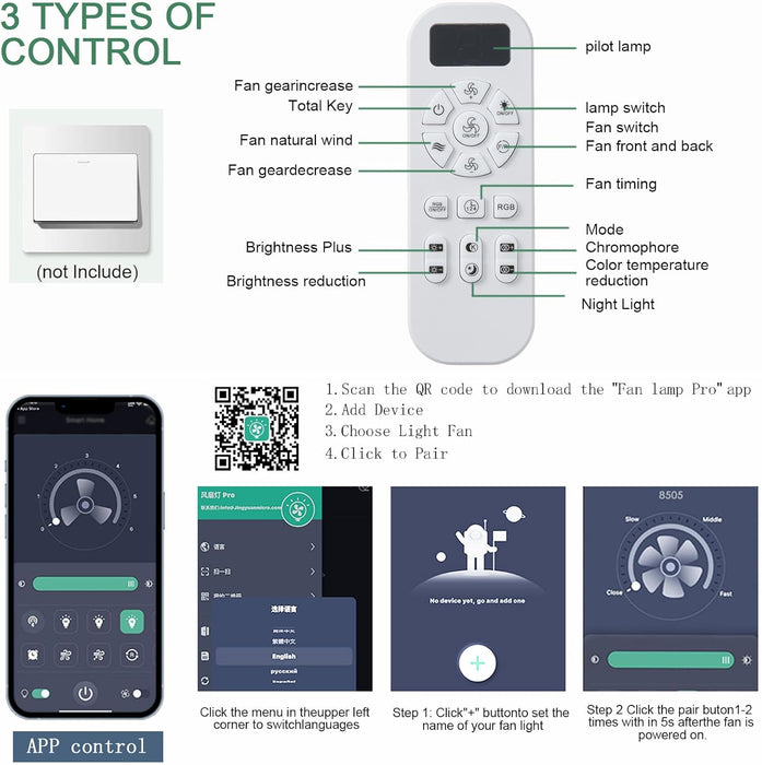 Nickel 48 Inch Ceiling Fans with Lights and Remote/App Control, Low Profile Ceiling Fan, 8 Blades，Led Dimmable, Reversible DC Motor, Noiseless, Ceiling Fan for Bedroom Indoor/Outdoor Use