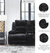 Signature Design by Ashley Higgesbee Contemporary Reclining Loveseat with Console, USB Charging Port, Storage and 2 Cup Holders, Black