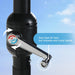 15 Ft Large Outdoor Patio Umbrella with Solar Led Lights & Base