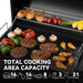 CC1624 Barrel Charcoal Grill, Large Charcoal Grill with Side & Front Shelves, 426 Sq. In. Cooking Grid, Sturdy Side Shelf with Hooks, for Outdoor Backyard and Picnics, Black