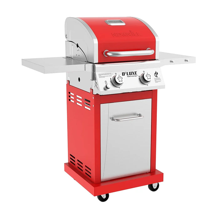 Deluxe 2-Burner Propane Barbecue Gas Grill, Red, 720-0864R