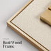 Framed 3D Wood Textured Wall Art, Large Modern Beige Geometric Wooden Artwork for Walls, Minimalist Neutral Square Paintings Wall Decor for Living Room, Dining Room, Bedroom, Office, 28X28 Inch