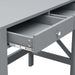 Home Office Desk Writing Computer Table Modern Design Desk with Drawers (Grey)