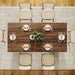 Farmhouse Dining Table for 4 to 6 People, 63-Inch Rectangle Wooden Kitchen Table with Large Tabletop and Heavy Duty Legs for Dining Room,Kitchen, Vintage Brown