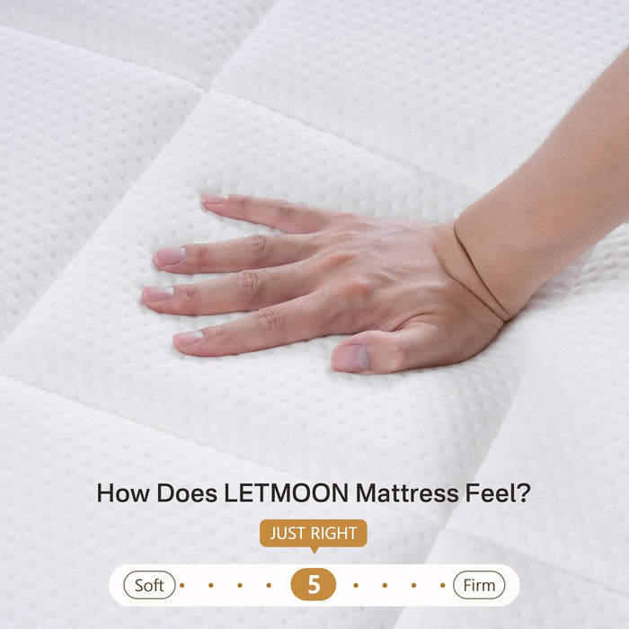 Twin Mattress, 8 Inch Hybrid Cool Memory Foam Twin Size Mattress in a Box