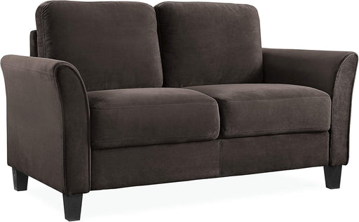 Coffee-Colored Watford Loveseat: Classic Style