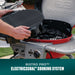 3-In-1 Dual Fuel Outdoor Bistro Pro Electric Grill & Griddle + Charcoal Mode BBQ, Red - 25302146