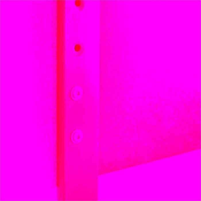 Channel Tufted Fabric King/California King Headboard - Light Gray