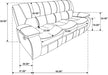 Coaster Home Furnishings - Camila - Fabric - Upholstered Motion Reclining Sofa with Wall-Hugger Design, Padded Armrests and Plump Cushions - Living Room - 30-Inch - Red - 610241