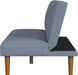 Blue Upholstered Convertible Futon Sofa Bed Dormitory
