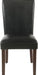 Parsons Dining Chair - Black Faux Leather (Set of 2)