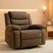 Recliner Chair, Wide Rocker Chair, Rocking Chair with Massage and Heat,360°Swivel Nursery Rocking Chairs, Oversized Recliner for Adults, Cashmere Reclining Sofa for Living Room, Brown