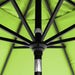 12-Year-Non-Fading, 9Ft Premium Sunbrella Patio Umbrella, Hand-Crank, Button-Tilt, Black Frame, Macaw Fabric