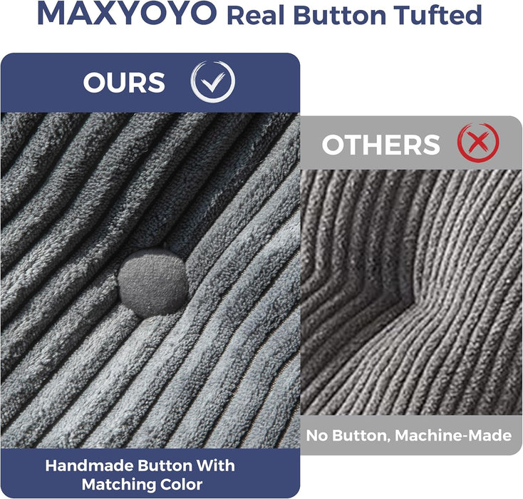 Folding Sofa Bed, Convertible Sleeper Chair with Pillow Foldable Mattress with Back Support, Portable Fold Out Chair Bed Comfy Floor Sofa Lounge for Living Room Bedroom, Dark Grey, Single