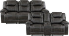 Recife 2-Piece Reclining Living Room Sofa Set, Chocolate