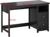 39.3" Desk with Drawers,Small Computer Desk for Home Office,Black