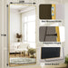71"X32" Full Length Mirror, Large Floor Mirror with Stand