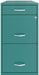 3 Drawers 27.32" Vertical Turquoise Metal Filing Cabinet Lockable Pre-Assembled Stationary Letter Size for Home, Office