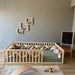 Savannah - Montessori, Toddler Floor Bed, Kids, Handmade, Children’S Furniture, Slats, Wooden, Rails, Entrance, Solid Wood, Natural