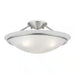 Walcott 3-Light Ceiling Brushed Nickel Incandescent Semi-Flush Mount