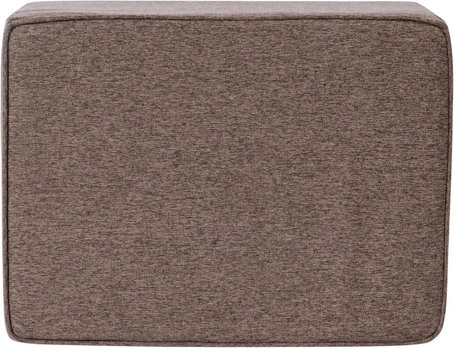 Home Decor | Dinah Collection Modern Storage Ottoman | Ottoman with Storage for Living Room & Bedroom (Chocalate Brown)