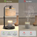 Black Candle Warmer Lamp with Timer Dimmer, Height Adjustable Electric Candle Warmer Wax Heater with 2 Bulbs, Birthday Gifts for Women Her, Mom, House Warming Gifts New Home