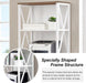Bookshelf, 7-Tier Bookshelf, Rustic Wood Metal Bookshelves and Bookcases, Freestanding Open Bookshelf, Industrial Tall Bookcase for Home Office, Living Room and Bedroom, White
