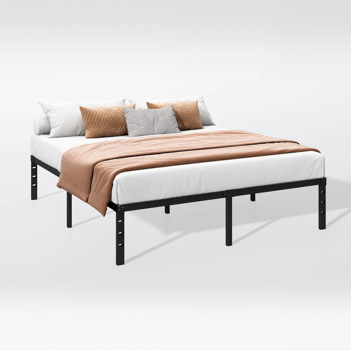 16 Inch Full Bed Frame, under Bed Storage, Black