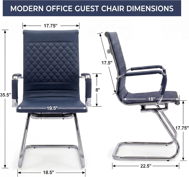 Ergonomic Navy Blue PremiumGrade Office Desk Chair