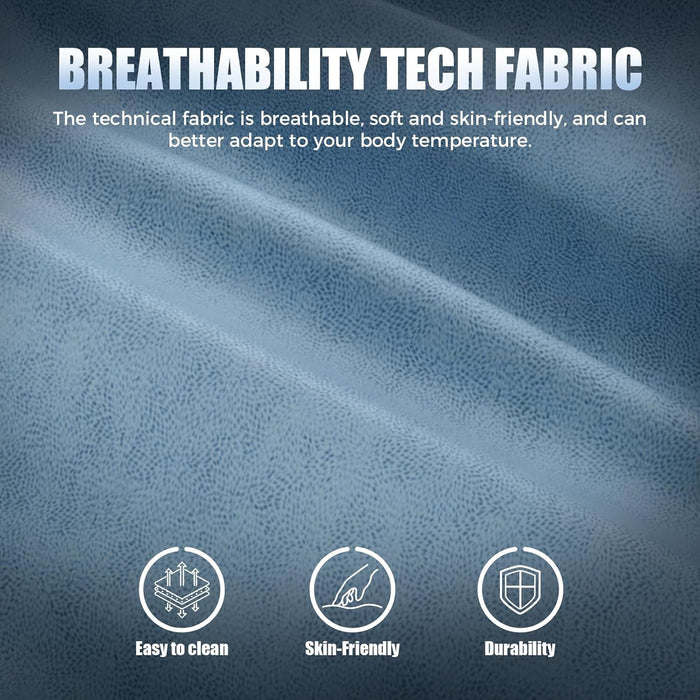 Gaming Chair Breathable Fabric, Racing Style Computer Chair for Adult, Adjustable Reclining Backrest and Lumbar Support, Stylish High Back Chair for Gaming and Office (Light Blue)