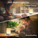 Nursery Night Light for Baby, Portable LED Touch Night Lamp for Kids and Adult, Breastfeeding, Sleep Aid, USB Rechargeable Nursing Lamp, Bedside Dimmable Warm Night Light, Soft Eye Caring