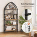74.8" Tall Bookshelf, 5-Tier Heavy Duty Metal Rack, Large Load-Bearing Capacity, Versatile Shelf for Living Room, Kitchen, Bedroom, Bathroom, Study