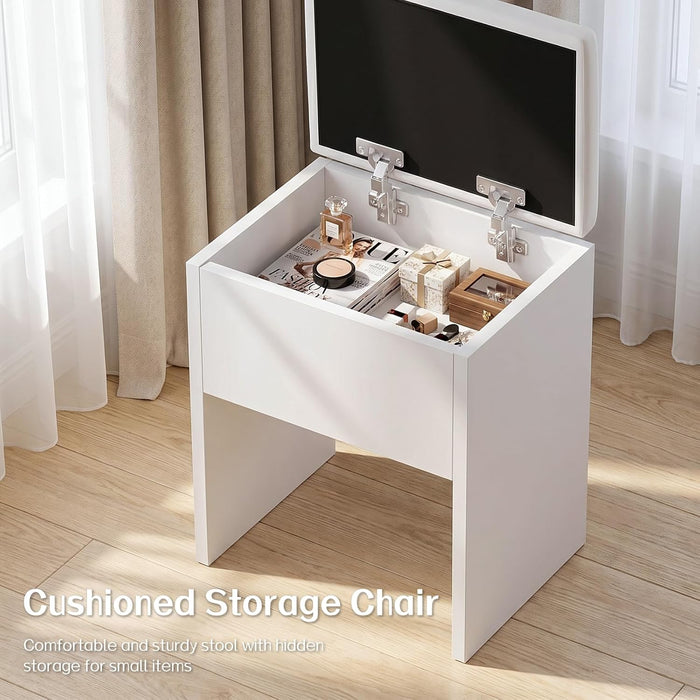 Vanity Desk With UltraBright LED Mirror Illumination