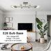 Brushed Nickel 8Light Semi Flush Ceiling Chandelier